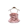 Women Party Back Zipper Tank Tops - Pink