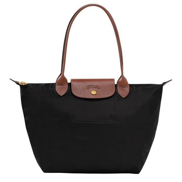 Black 001 - LONGCHAMP - Le Pliage Original Shoulder Tote Bag