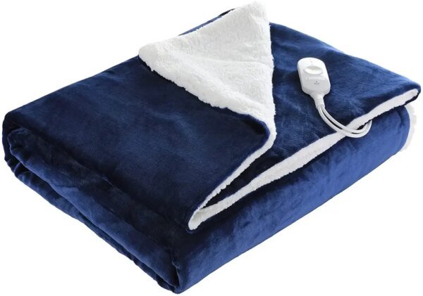 Heated Flannel Electric Blanket with Timer