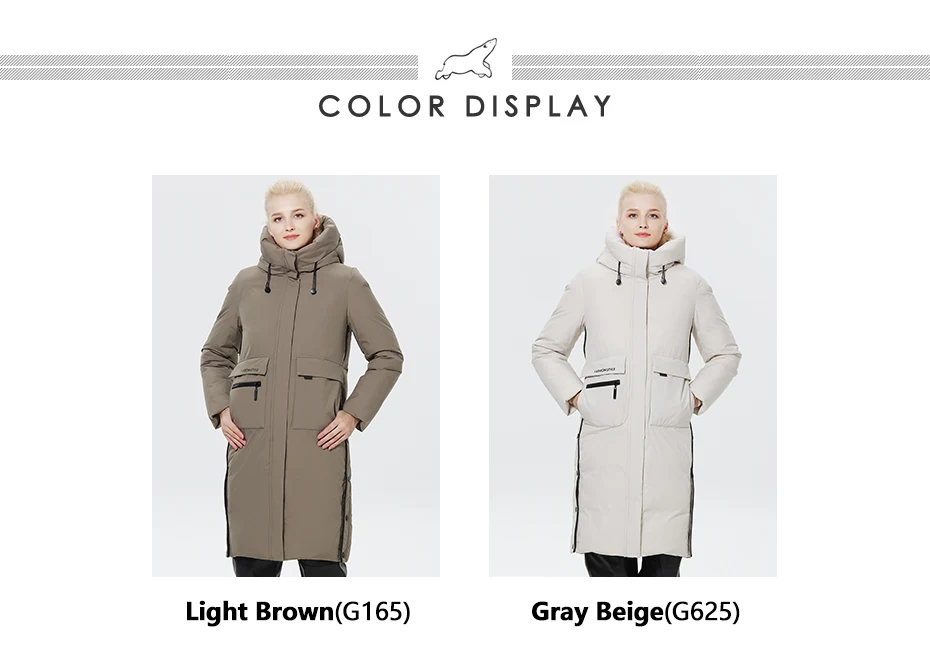Icebear Long Coats For Women | Big Pockets & Thickened Warm Parka: size ...