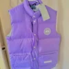 Canada Goose white down vest for winter.