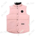 White Canada Goose down vest for winter.