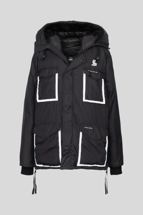Canada Goose winter down jacket with owl.