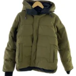 Canada Goose down jacket with reflective trim.