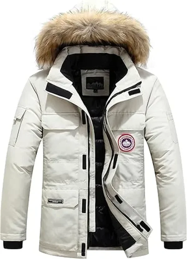 Kids' Canada Goose waterproof down jacket.