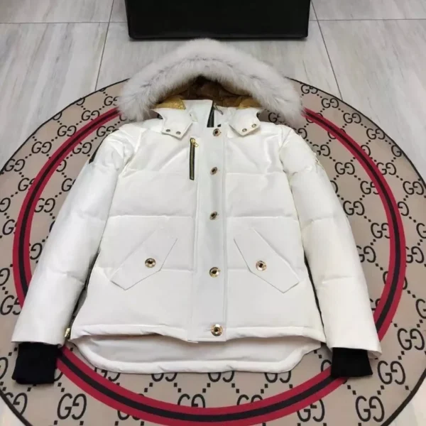 Moose Knuckles gold winter down jacket