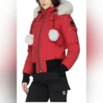 Red Moose Knuckles women's winter down jacket.