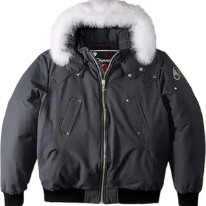 Black Moose Knuckles winter down jacket.