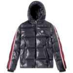 Moncler winter jacket with arm webbing.