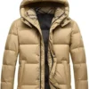 Moncler winter down jacket, stylish warmth.