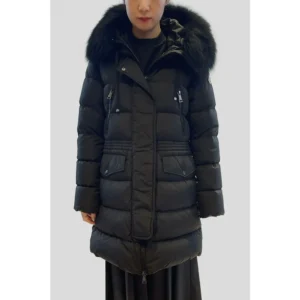 Moncler classic black winter down jacket.