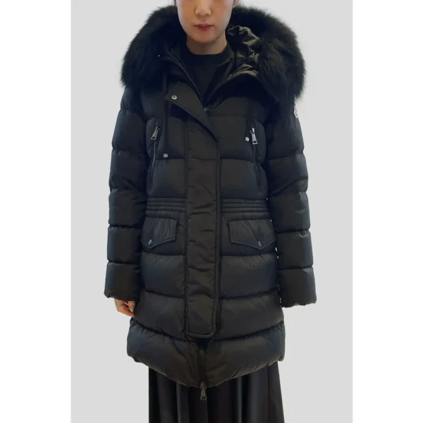 Moncler classic black winter down jacket.