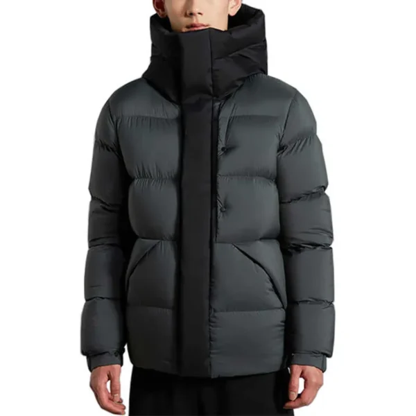 Moncler grey winter down jacket, XXL.