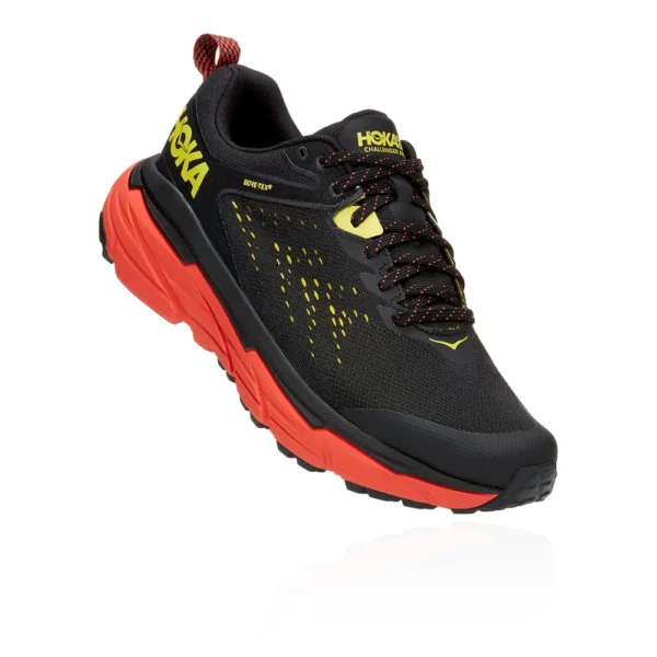 Hoka One One Challenge 6-5 Running Shoes - Black/Orange/Yellow