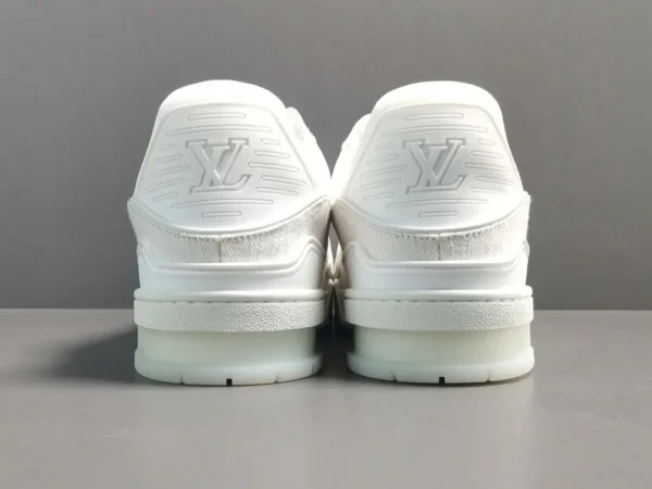 Louis Vuitton LV Trainer beige monogram denim sneakers