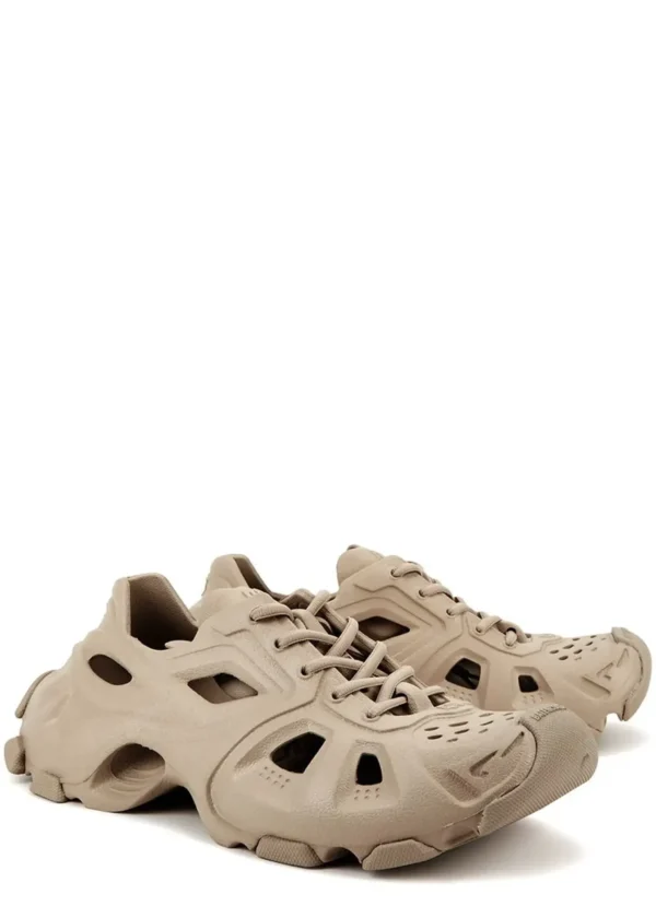 Balenciaga HD Lace Up Khaki Sandals