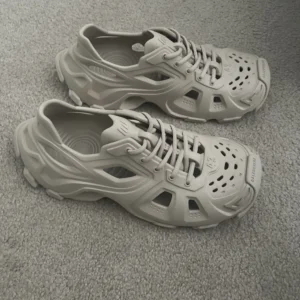 Balenciaga HD Lace Up Grey Sandals