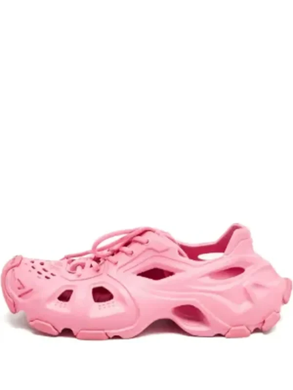 Balenciaga HD Lace Up Pink Sandals