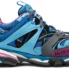 Balenciaga Track LED Silver Blue Rose Red sandals
