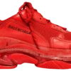 Balenciaga Triple S Red designer sneakers