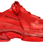Balenciaga Triple S Red designer sneakers