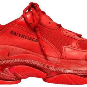 Balenciaga Triple S Red designer sneakers
