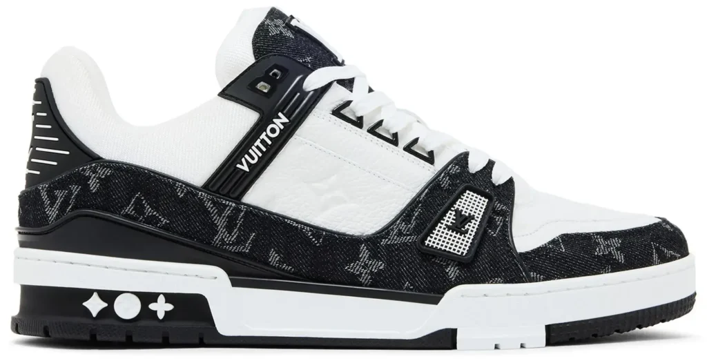 Louis Vuitton LV Trainer Monogram Denim Black White Sneakers