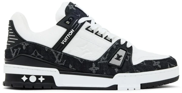 Louis Vuitton LV Trainer Monogram Denim Black White
