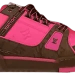 Louis Vuitton LV Trainer Pink Brown designer sneakers