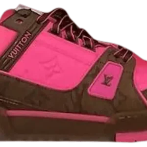 Louis Vuitton LV Trainer Pink Brown designer sneakers