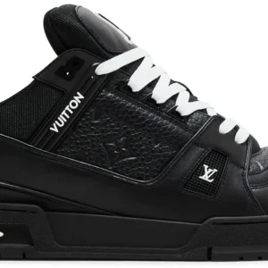 Louis Vuitton LV Trainer Black Embossed Monogram Sneakers