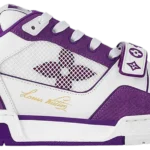Louis Vuitton LV Trainer Monogram Strap White Purple