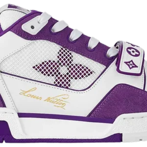 Louis Vuitton LV Trainer Monogram Strap White Purple