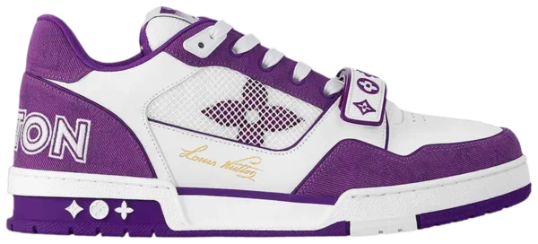 Louis Vuitton LV Trainer Monogram Strap White Purple