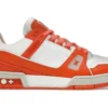 Louis Vuitton LV Trainer Orange designer sneakers