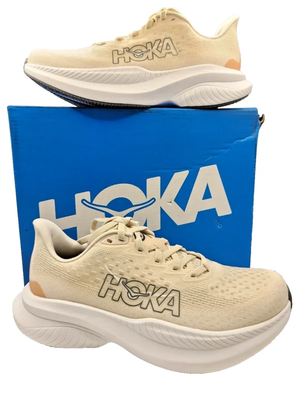 Hoka Mach 6 running shoes in various sizes